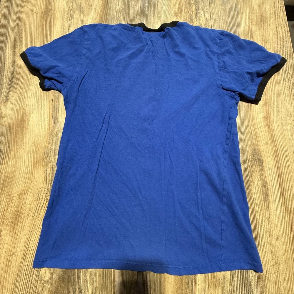 Retro GapKids Junk Food Star Wars Ringer Tee Blue Rebel Alliance Pilot Shirt XXL - Picture 2 of 6